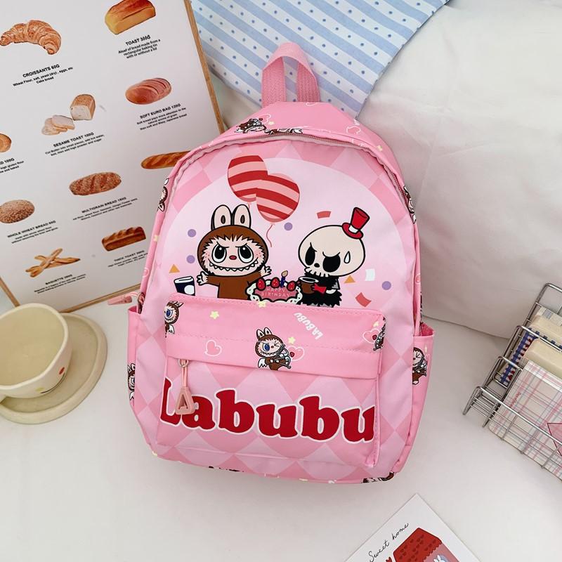 

Kindergarten Primary School Students Schoolbag Cartoon Animation Cute Printed Boys And Girls Schoolbag Large Capacity Children S Backpack розовый