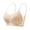Nude Ultra Thin Seamless Wireless Bra with Adjustable Thin Straps