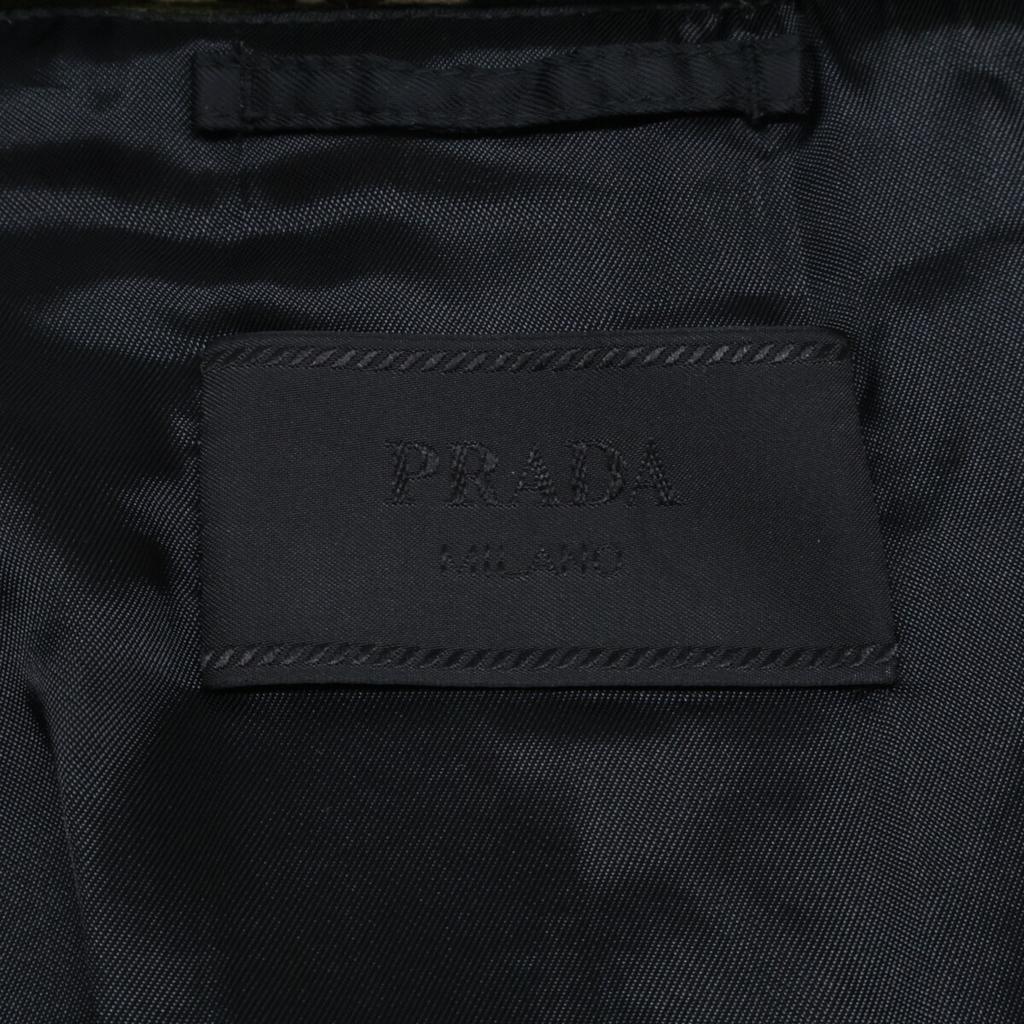 PRADA 10AW UGW921 Double-Breasted Coat Jacket 48 khakiUsed