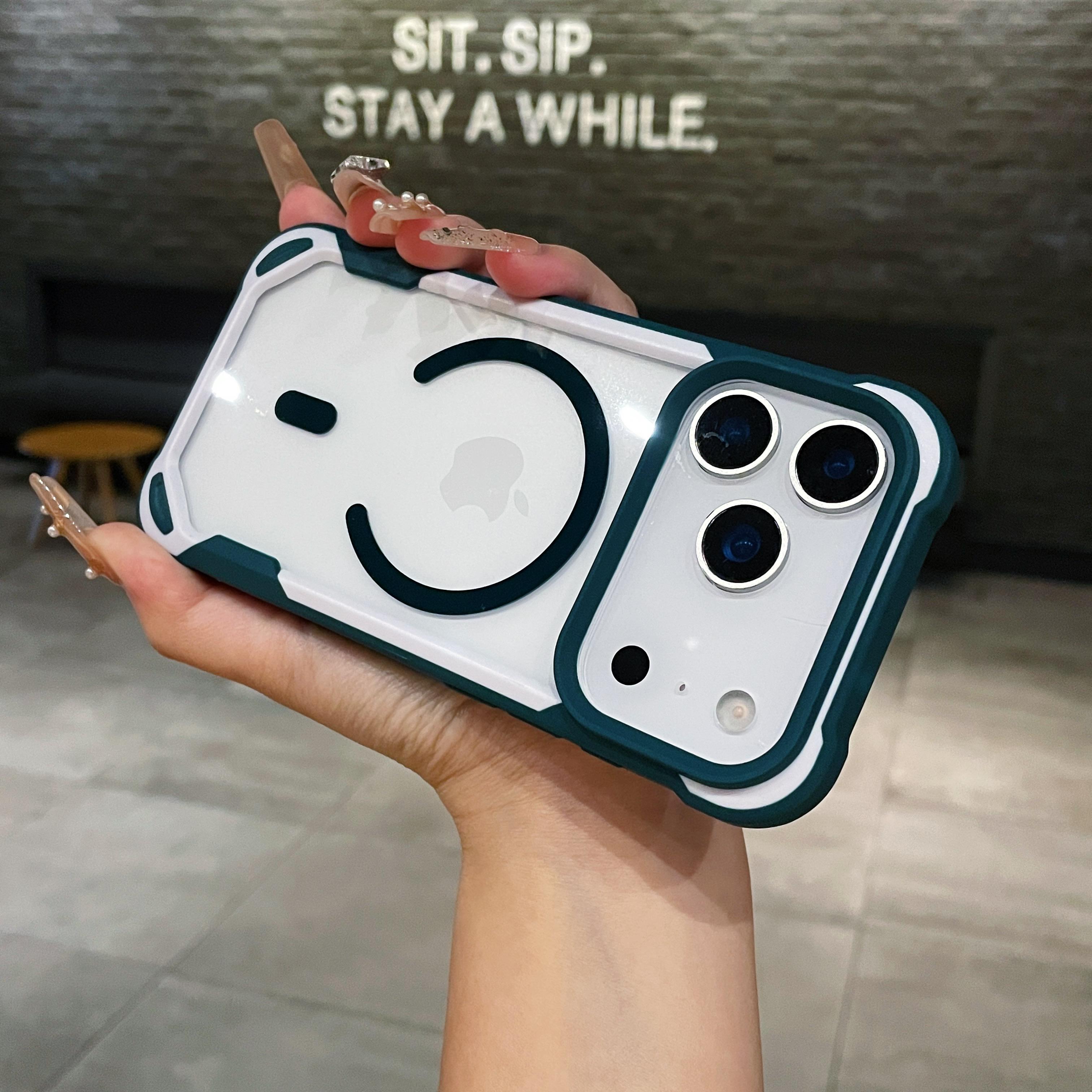 

Cute Panda Transparent Phone Case For iPhone 17 12 13 16 Pro Max Air 14 15 Plus 16E For Magsafe Wireless Charger Protector Cover iPhone17 Pro