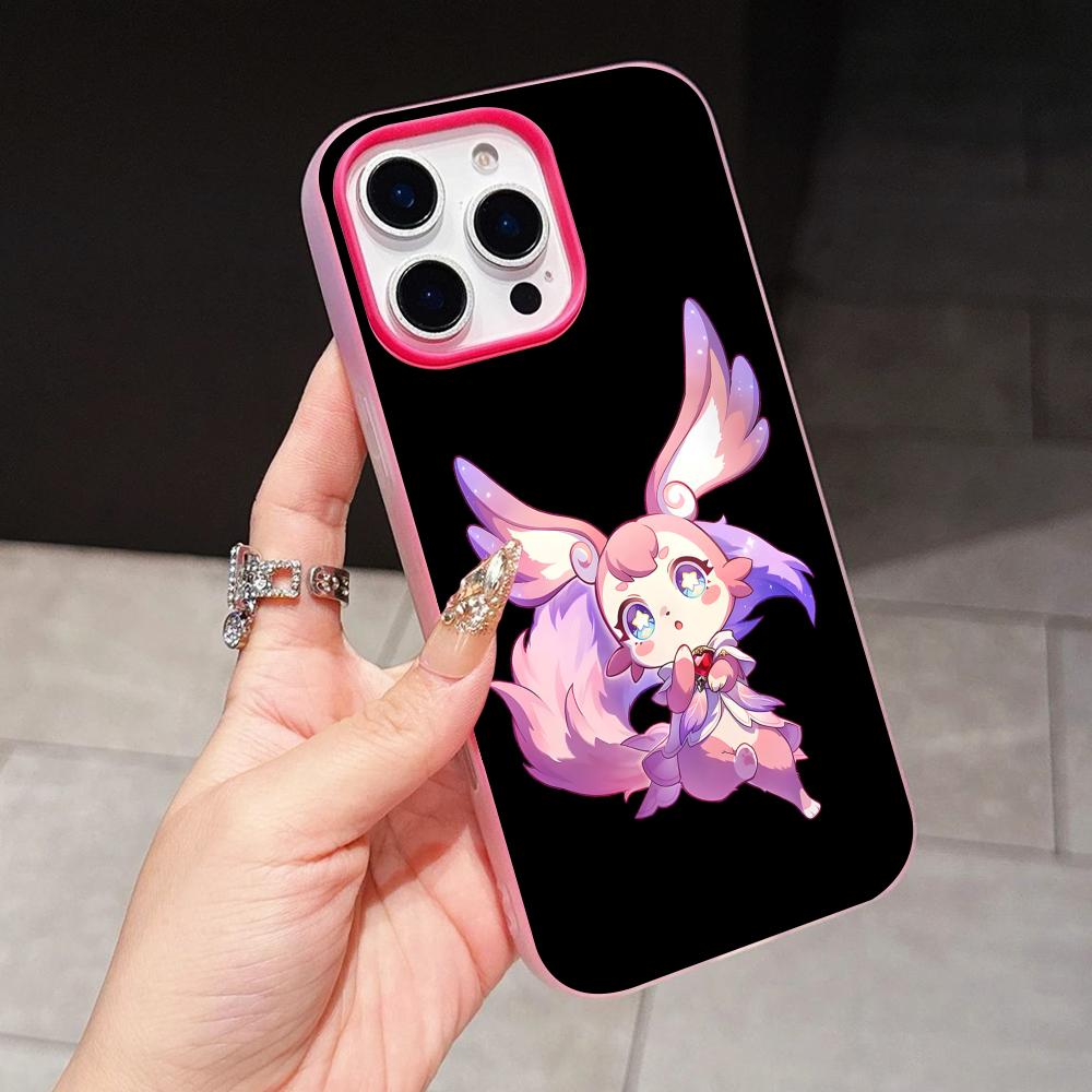 HSR Mem Jelly Double layer Rose Red Mobile Phone Case for iPhone 17 16 15 14 13 12 11 Air Pro Max Plus Protective