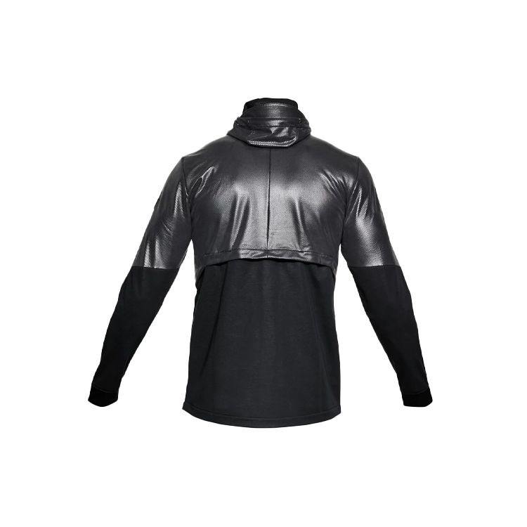 Under Armour Hybridní prošívaná bunda s kapucí Pánské bundy Černá 1306456-001