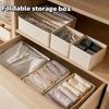 Underwear Organizers Foldable Clothing Storage Bedroom Multi-Function Underwear Clothes Sock Organizer Home Use Fabric Material
