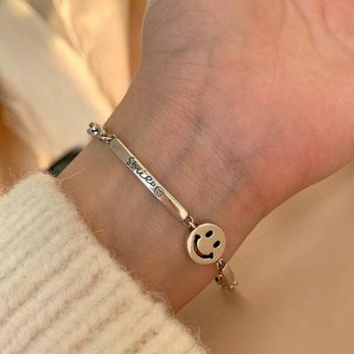 Smile Bracelet Unique Curved Smiling Face Jewelry