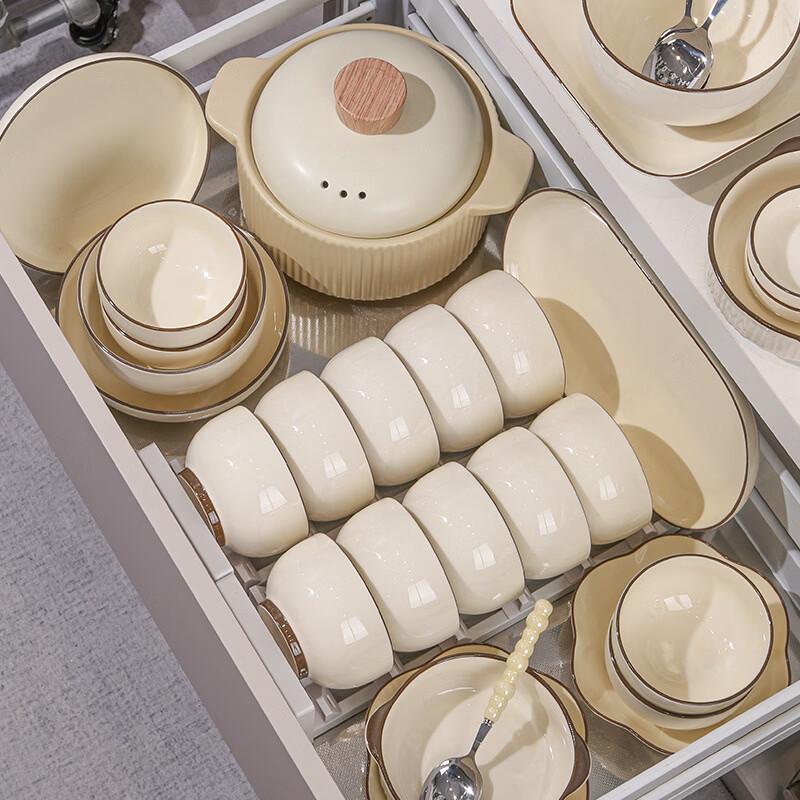 RuHan 8-Inch Underglaze Ceramic Soup Bowl