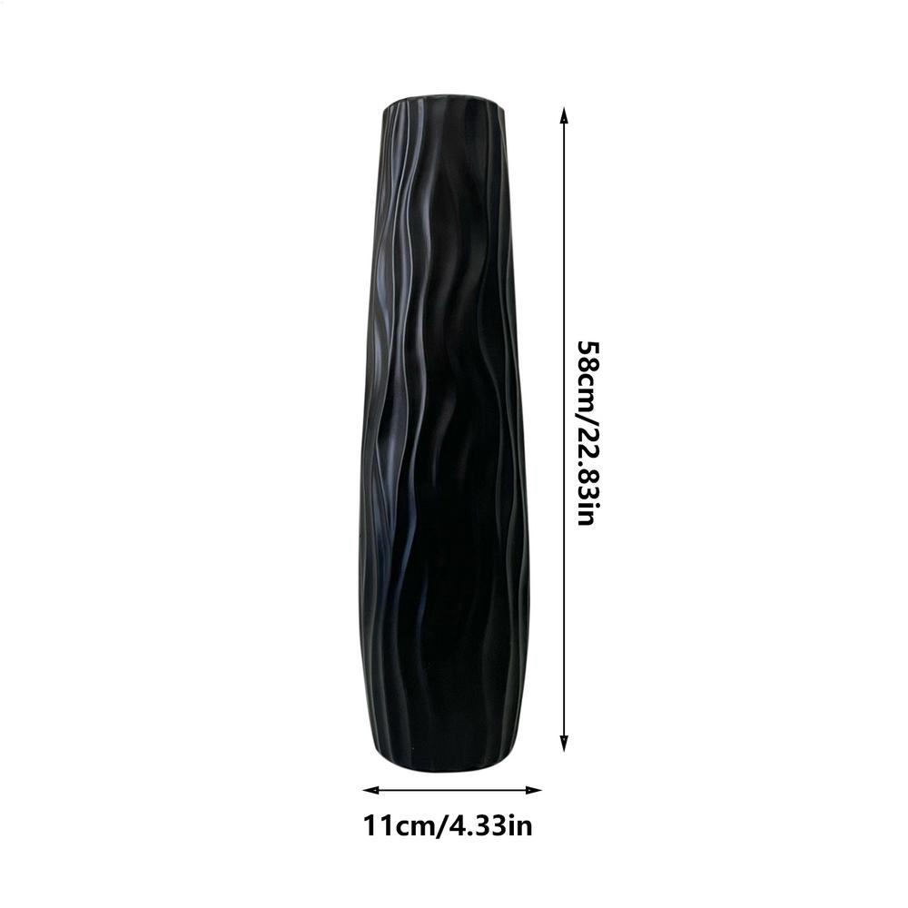 Floor Vase 3D Relief Floor Centerpiece Standing Hydroponic Vase for Home Living Room Kitchen Bedroom Dining Entryway Wedding