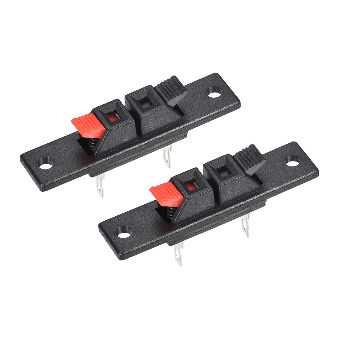 

uxcell Speaker Speaker Terminal Board Terminals, Black, Spring-Loaded Design, Push-Type WP2-19, 2-Pack