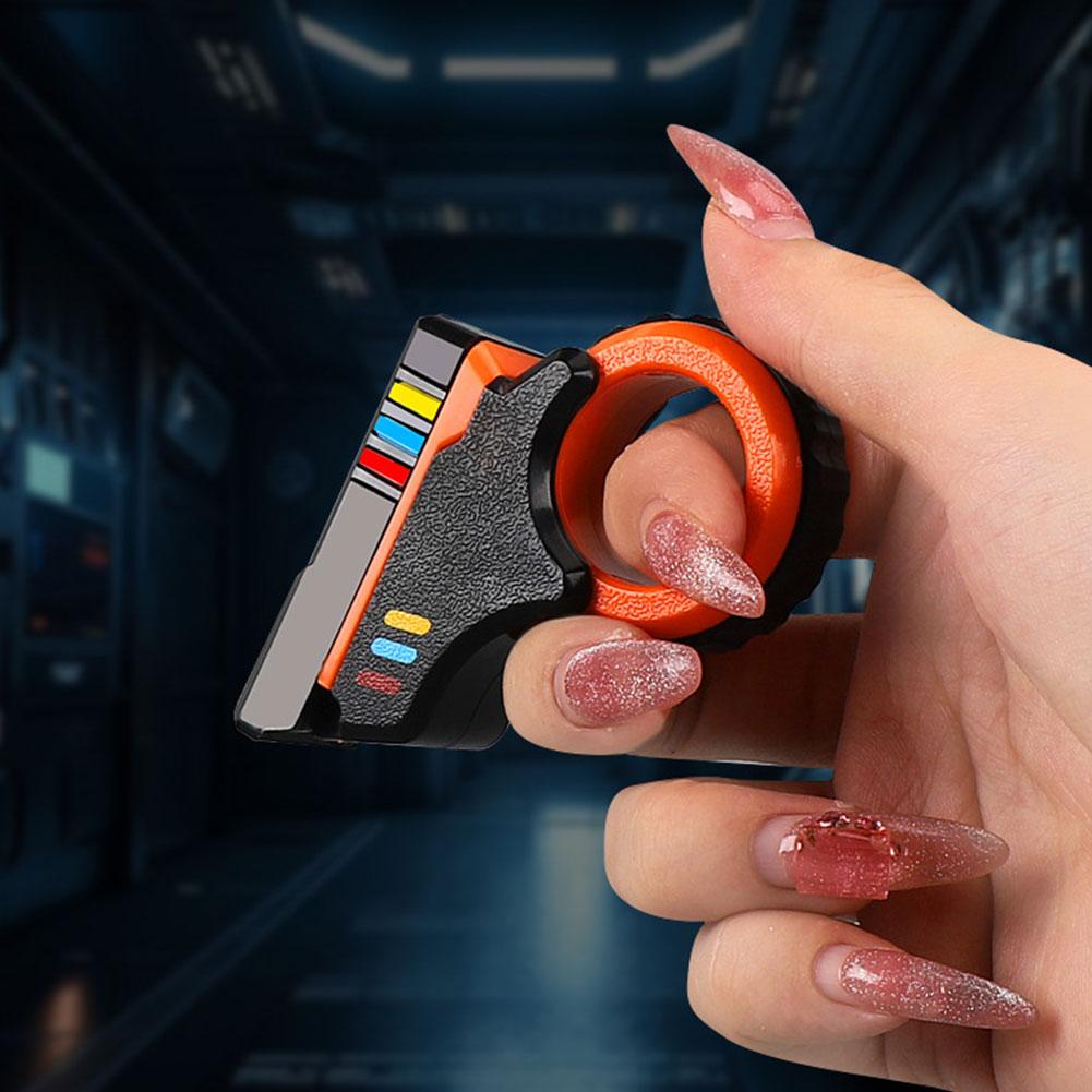 Roterende fingerskyvere Fidget Leketøy Kontor Stresslindring Skyver Skrallefinger Fidget 3D-printet Fidegt LekerFingertupp Teksturert