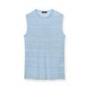 Italian Linen Blend Sleeveless Knit Tee