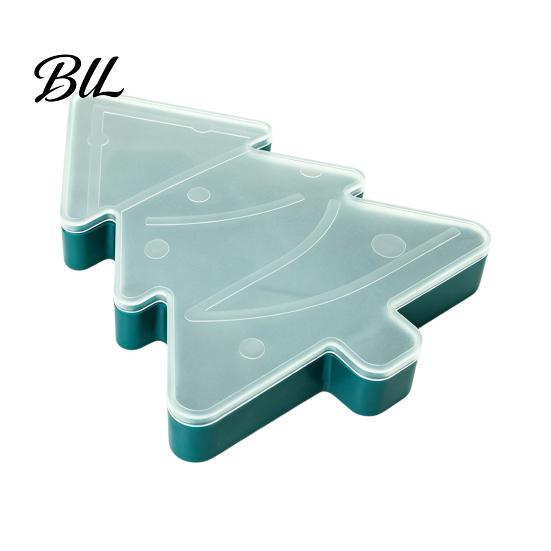 Festive Countertop Storage Box Christmas Serving Tray with Airtight Lid, Decorative PP Food Organizer, Living Room Container Moisture Proof