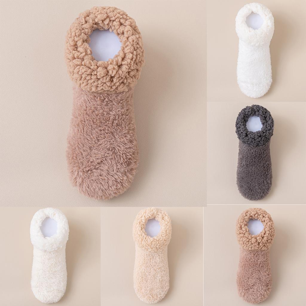 Ladies' Foot Warmer Socks, Middle Tube Socks, Foot Warmer Treasure, Warm Lamb Fleece Floor Socks