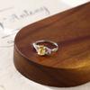 S925 Sterling Silver Ring Women's Natural Stone Crystal Ring, Niche Ins Women's European and American Cold Wind High-end Hand Jewelry Fashion Gifts