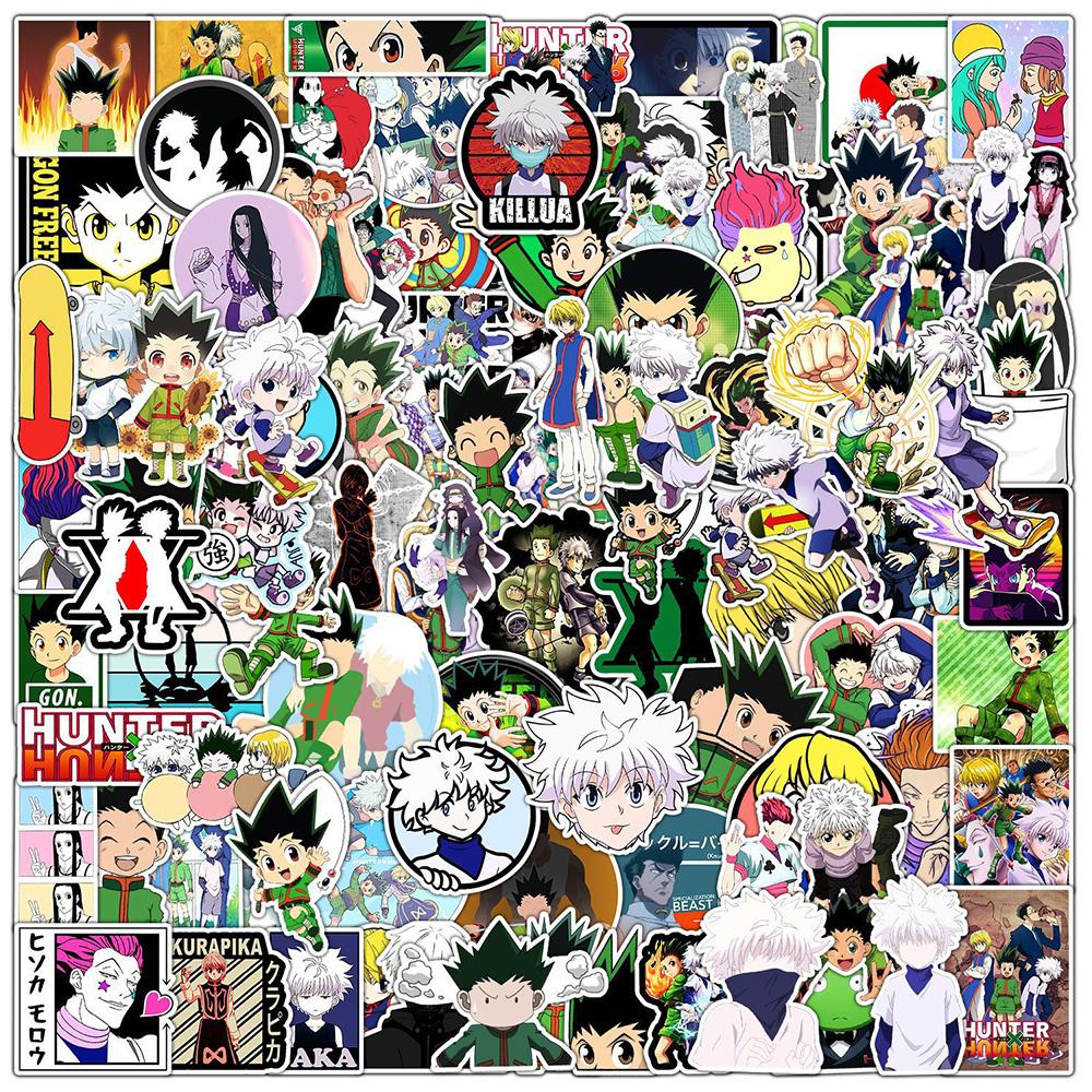 10/30/50/100pcs Japanese Anime HUNTER×HUNTER Stickers Classic Manga Decals DIY Laptop Phone Guitar Car Cool Cartoon Sticker Toy