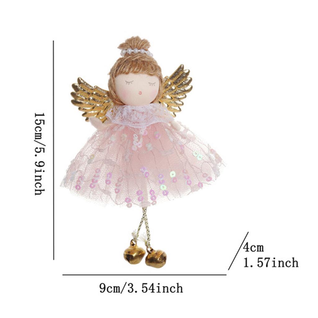 Christmas Angel Ornamentation Doll Pendants Fabric Decors For Tree Fireplace Window Safe Design MultiOccasion Use