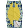 Summer Cartoon Print Elegant Pencil Skirt Women Bodycon High Waist Knee Length Skirt Female