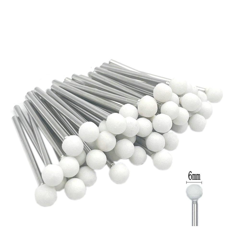 50pcs/set  Dental Stone Grinder Polisher Burs For Contouring Shaping Porcelain Dental Rotary Stone Polisher 2.35mm Shank