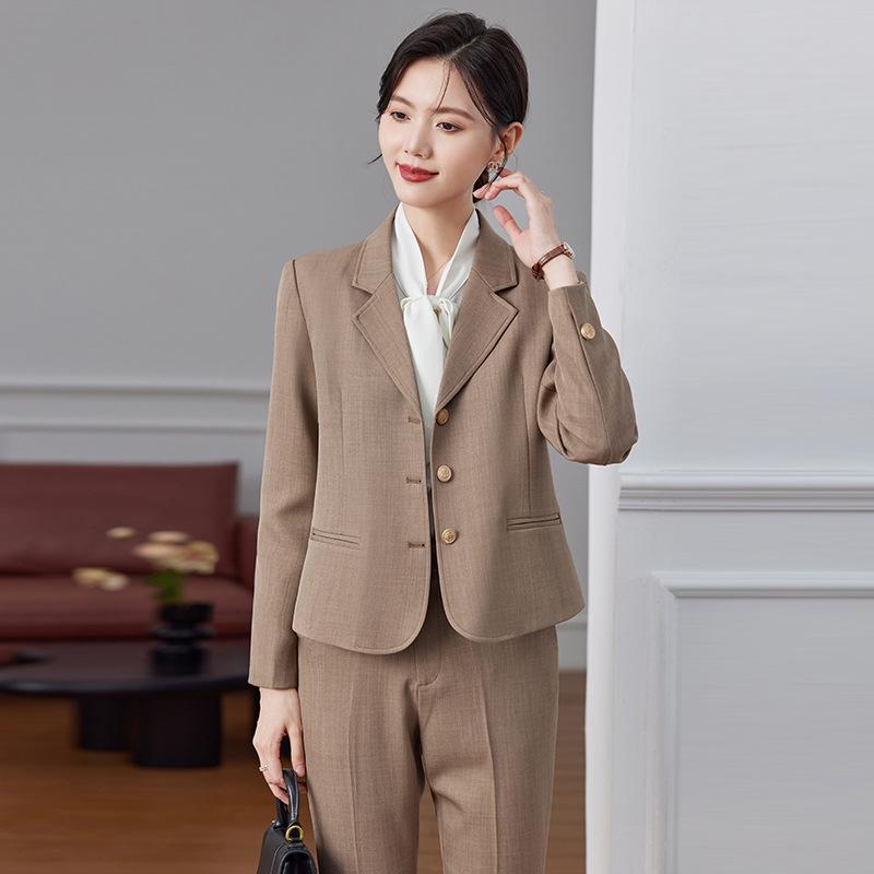 Women's Autumn 2024 Professional Suit Set – Short Blazer Jacket for Formal Work