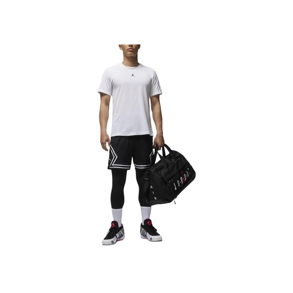 Jordan Solid Color Crew Neck Casual Sport Short Sleeve T-Shirt Men Tops White FN5830-100