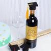 Graduation Wine Bottle Figurine with Felt Hat and Gown Decoration