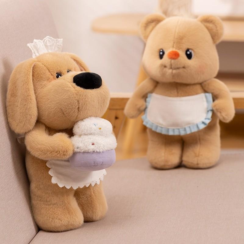 Cute Butter Bear Plush Toy Stuffed Animal Doll For Children Girl Gift Cotton Pp