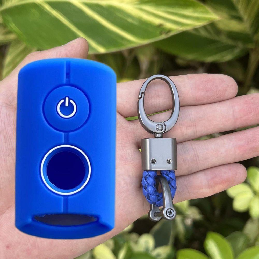 Silicone Motor Key Cover Case Accessories for Yamaha NVX NVX155 XMAX XMAX300 QBIX AEROX JAUNS 2 Buttons Smart Remote Keychains