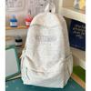 Schoolbag Junior high school student schoolbag female new cute large capacity embroidered student backpack simple versatile college backpack