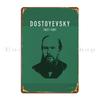 Dostoyevsky Book Art Metal Sign Wall Mural Pub Wall Decor Print Cave Tin Sign Poster