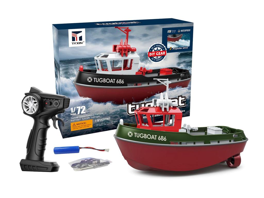 Dualmotoriges 2,4G-Funk-Schnellboot mit langer Akkulaufzeit – Hochleistungs-Rennwasserspielzeug