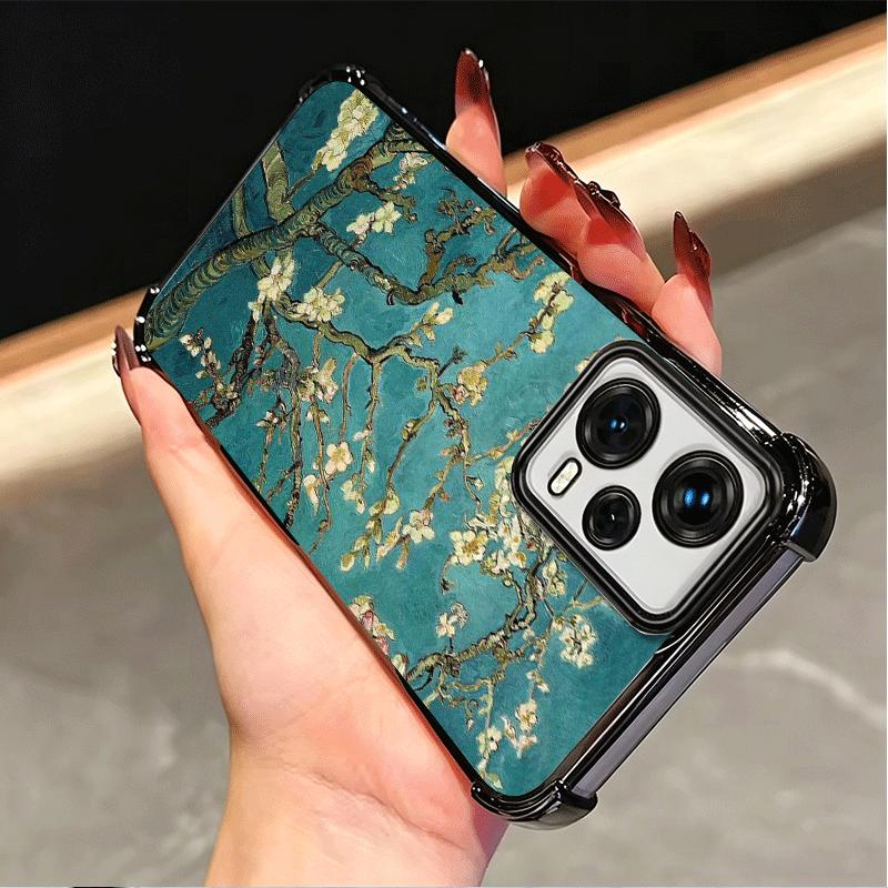 Van Gogh Ölgemälde Ästhetik Vergoldetes Handyhülle Für Xiaomi Poco X5 X6 X7 X8 Pro Max F8 Ultra F7 M8 M7 M5S Redmi 15C 15 14C 1