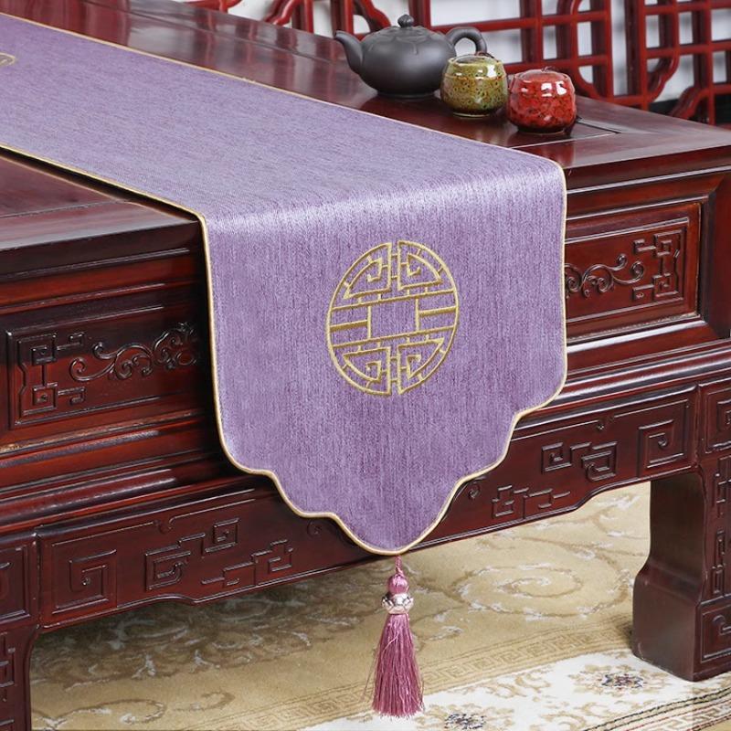 Proud Rose Novo Estilo Chinês Sala de Estar Simples Caminho de Mesa Mesa de Chá Bandeira Cobertura de Armário de TV Toalha de Mesa Decorações de Casamento