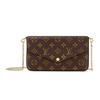 Pochette Félicie Brown Monogramm-Canvas Damen-Clutches M81896