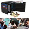Men's Double-Page RFID-Blocking Wallet with Coin Pocket and Multiple Card Slots
