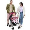 Reise-Kinderwagen, Einhand-Faltbarer Säuglings-Buggy mit Verstellbarer Rückenlehne, Verdeck, Ablagekorb für 0-2 Jahre Kleinkinder bis zu 10 kg