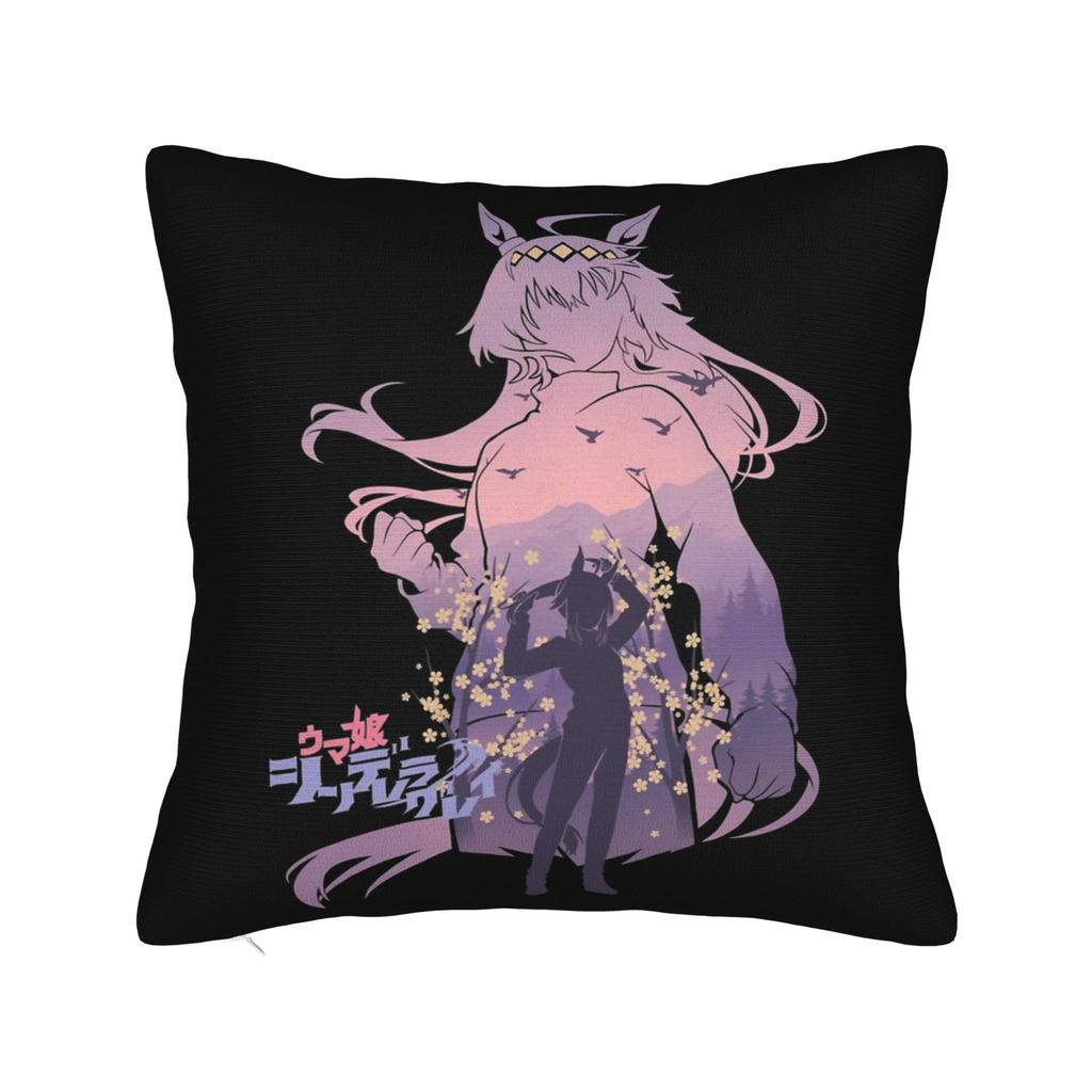 Manhattan Cafe Uma Musume Anime Pillowcase Printing Cushion Cover Gift  Throw Pillow Case Cover Car Zippered