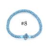 Eastern Orthodox Adjustable Prayer Rope, Hand Knotted Cord Bracelet With Geometric Cross Decor Unisex Multiple Color Options