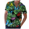 Loses, lässiges Hawaii-Knopf-Kurzarm-bedrucktes Strandhemd für Herren