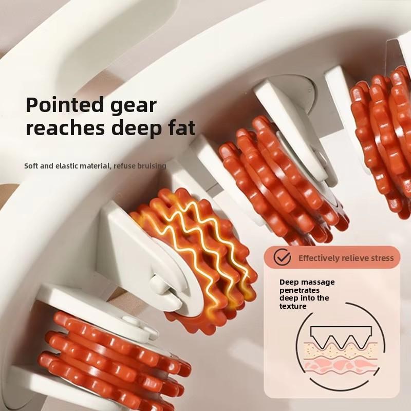 Ring Leg Massager Massage Roller Detachable Handles for Full Body Neck Shoulder Abdominal Muscle Slimming Relaxation