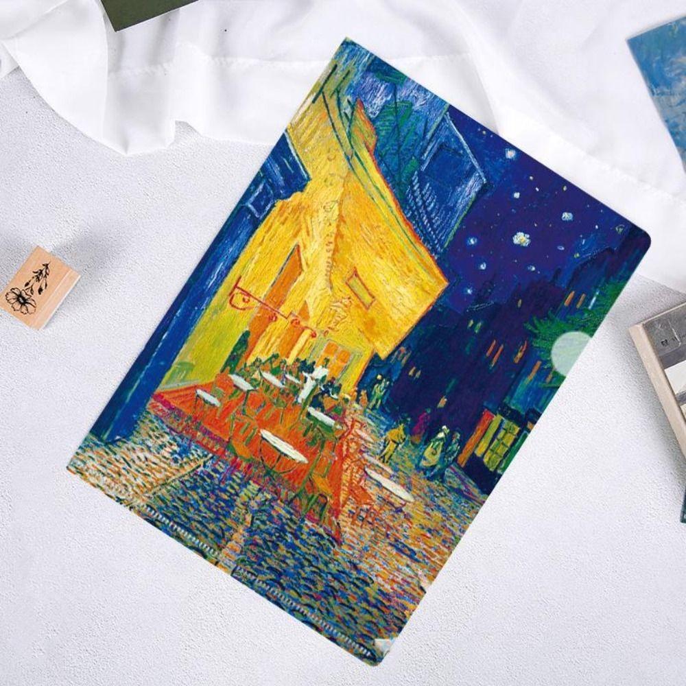 Presentation Folder L Shaped Folder Funny Famous Painting Series Documents Paper Organizer Storage Bag A4 File Folder Desktop