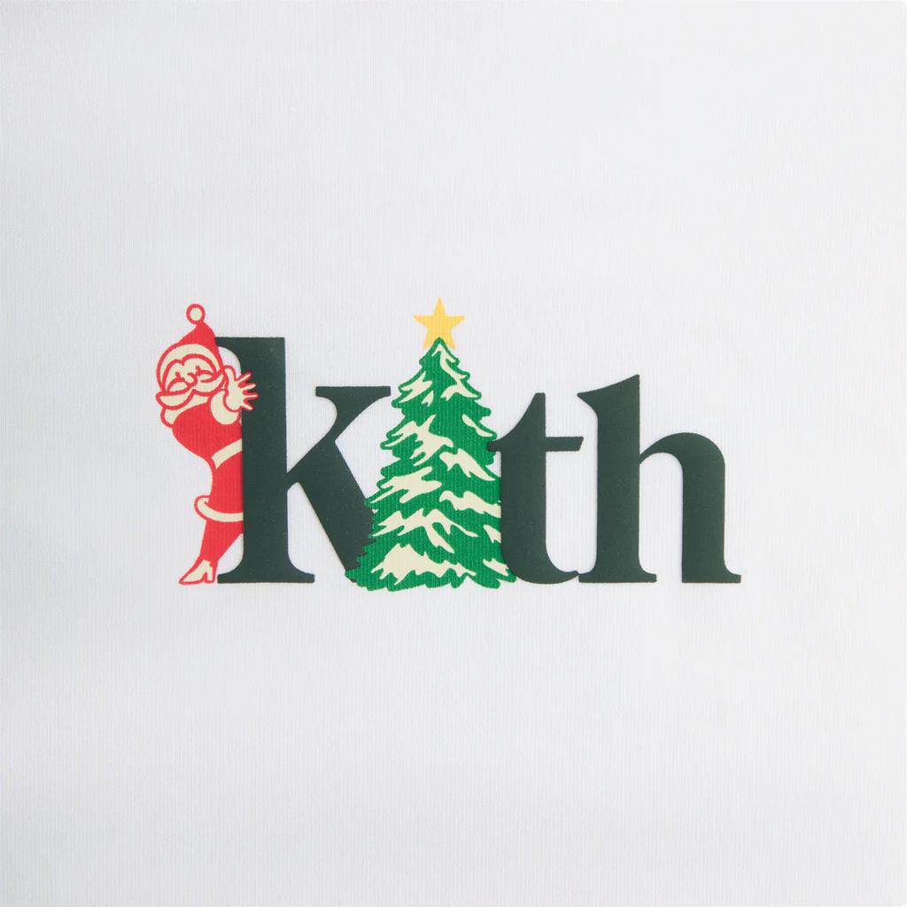 Kith Comic Santa Rodeo Fashionable Letter Print Short Sleeve T-Shirt Men Tops White KHM032620-101