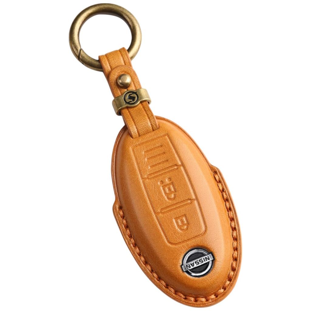 Delica Mini Aura Key Cover for Roox KICKS Smart Key Case Genuine Leather Serena C27 Late Model Smart Key Cover Nissan Compatible Car Key New Car Gift