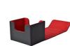 THE GORILLA CASE Deck Trading Card PU Magnetic Horizontal Insertion x Case, Case, Leather, Closure, (Black Red)