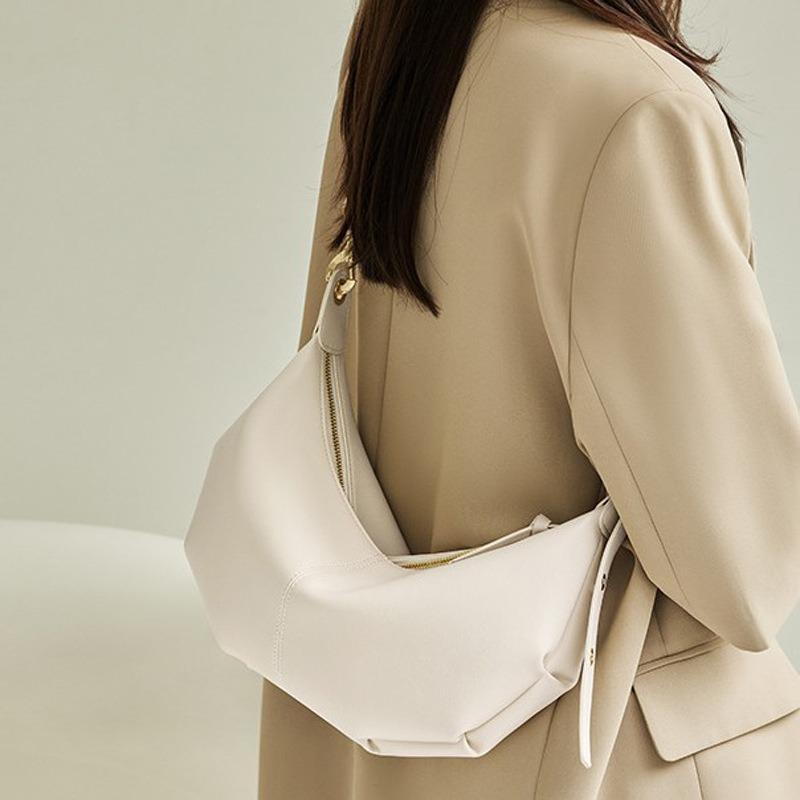 Retro Nische Knödeltasche Damen Herbst und Winter Tide Mode Achseltasche Große Kapazität Umhängetasche Einzelne Schulter Croissant