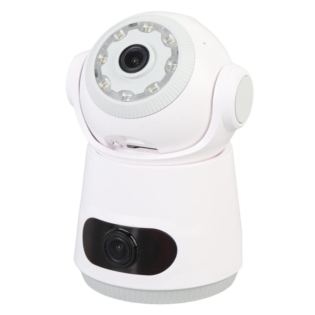 Dual Lens Security Camera WiFi Wireless 4MP HD Motion Detection 2 Way Talk PTZ Security Camera with