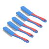 5Pcs Wire Brush Stainless Steel Bristle Silicone Handle Cleaning Tool for Woodworking