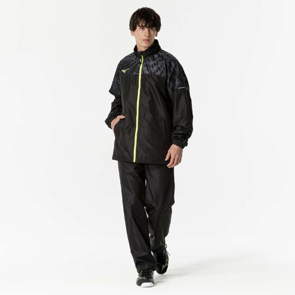 Jachetă termică pentru tenis, rezistentă la apă, absorbantă de umiditate, generatoare de căldură, 62MEB520, neagră [Mizuno]