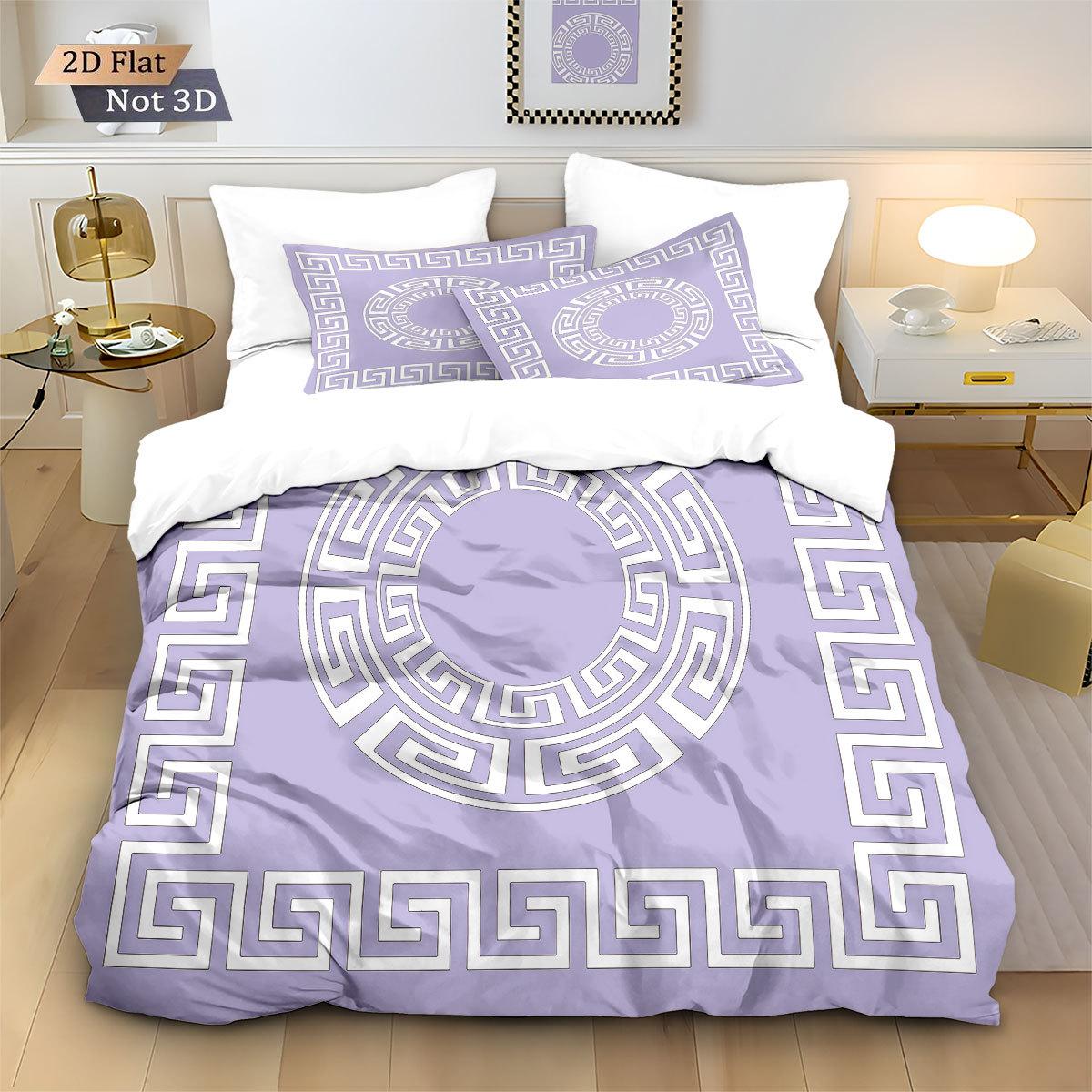 Luxe Europees Stijl Beddengoed Set Geometrisch Patroon Dekbedovertrek Dekbed Zachte Dekbedovertrek Sets Huis Textiel Queen King Size 135x200cm-2pcs