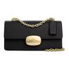 Eliza 23 tinta unita tracolla non rimovibile borsa a spalla crossbody in pelle di vitello media da donna