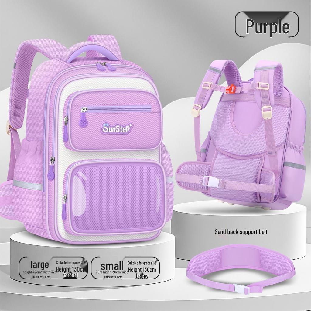Large Capacity Cartoon Backpack for First To Sixth Graders - Super Lightweight, Cute Design for Boys and Girls