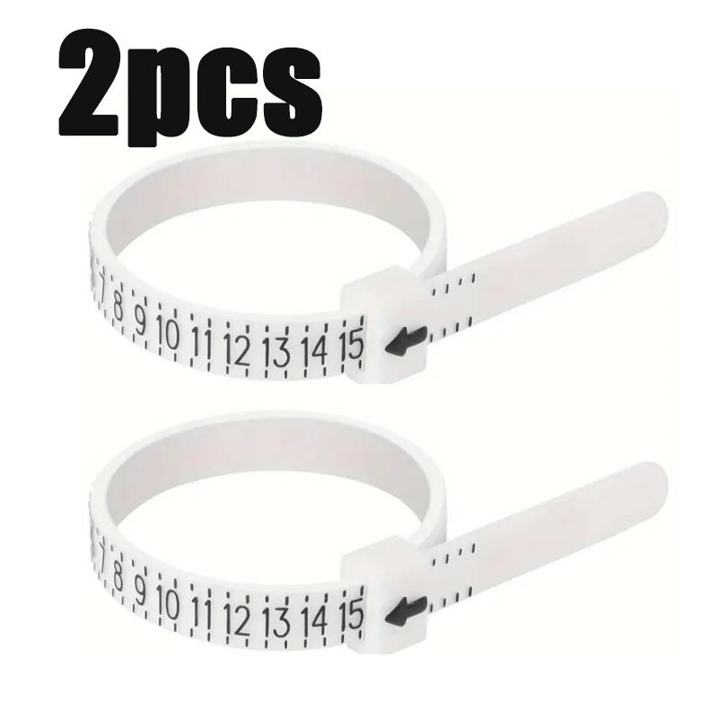 1/2 szt. Przyrządy do mierzenia rozmiaru pierścionka Męskie Damskie Miernik rozmiaru pierścionka Dokładny pomiar Taśma do mierzenia pierścionka Akcesoria do pierścionków Jubilerskie Narzędzia do pomiaru