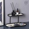 Homlly Lako Double Tier Desk Display Storage Tray Rack